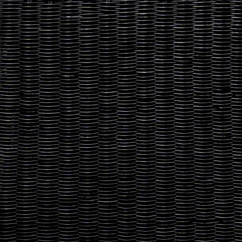 Woven Rattan Square End Table, Black