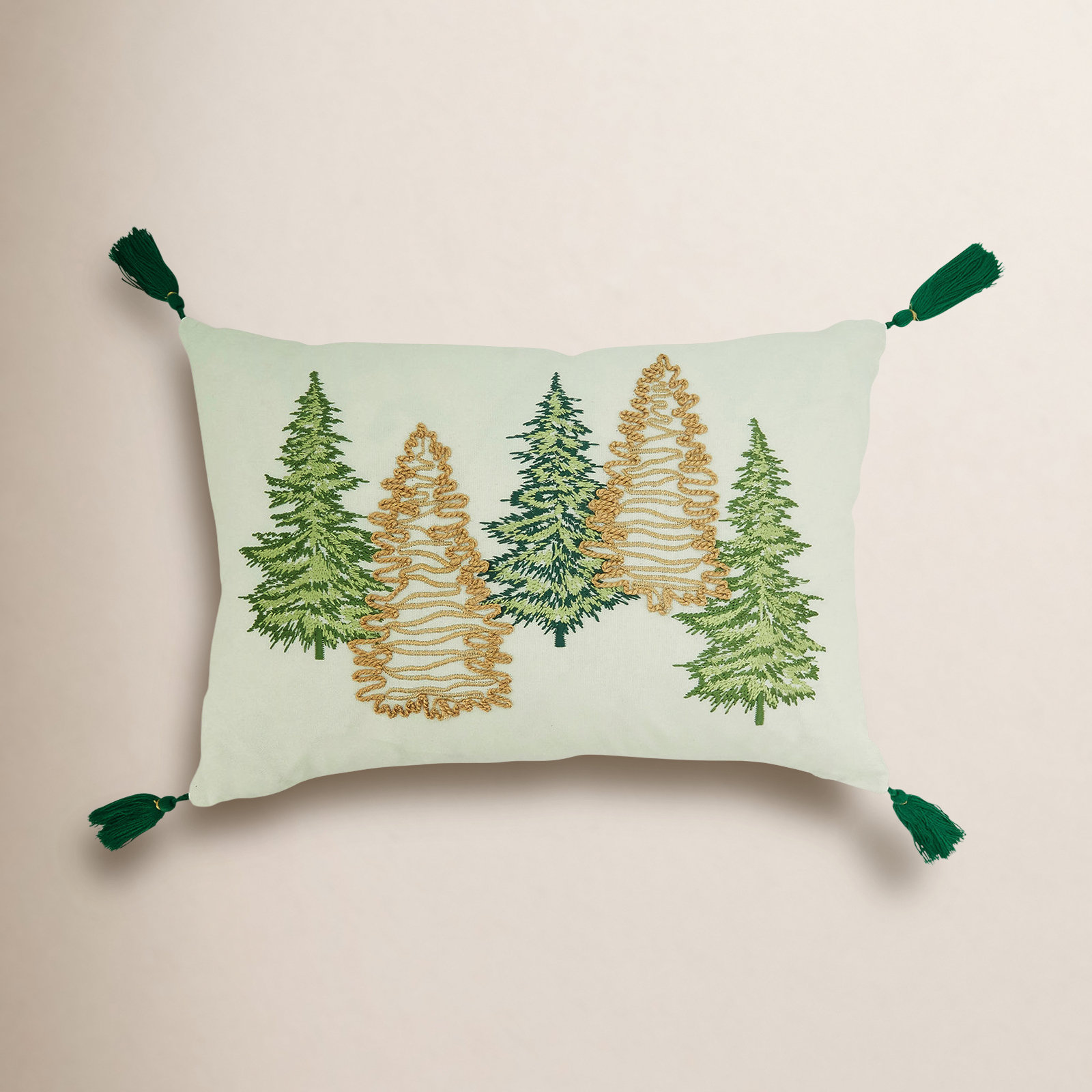 Merry Martinique Collection Tassels Cotton Throw Pillow, Pillow Cover Only - No Insert