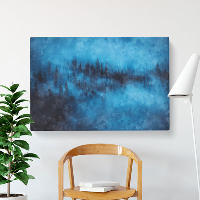 Forest Mist Painting - Wrapped Canvas