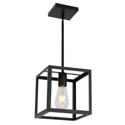Luminaire suspendu carré à 1 lumière