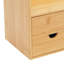 Organisateur de bureau en bambou avec 3 tiroirs