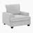 Zehr Modern & Contemporary 3-Piece Living Room Set with Luxurious Chenille Fabric Upholstery, Reversible Cushions & Superior Foam over Pocket Coils Comfort