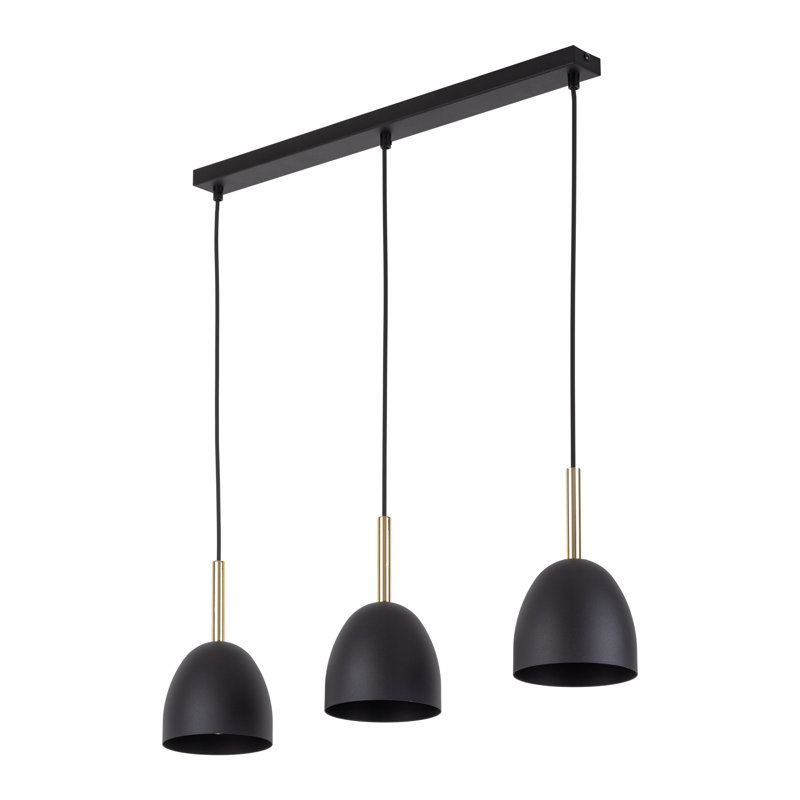 Bagan 3 - Light Kitchen Island Pendant, Black