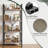 4 Tiers Bookshelf, Classical Book Shelf, Tall Display Shelves In Living Room/Home/Office, Storage Organizer For Cds/Books/Movies-17806867