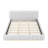 Boucle Upholstered Platform Bed