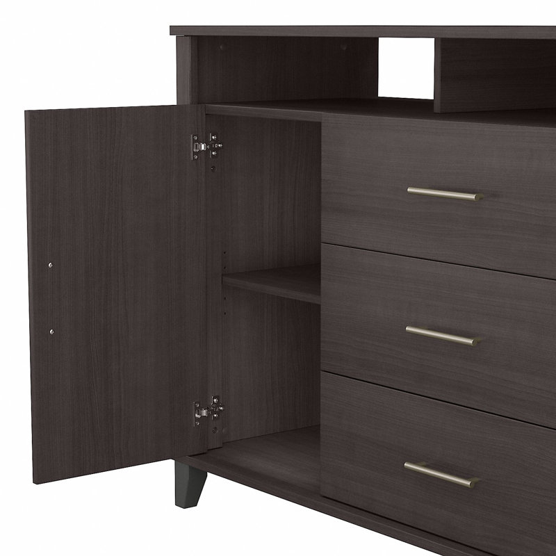 Kaionna 48'' Wide 3 - Drawer Credenza, Storm Gray