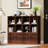 40" H 12 Cube Bookcase with 4 Doors and Adjustable Shelves-1022638371