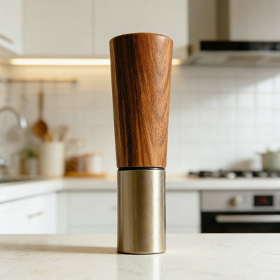 Ensemble de moulins à sel et à poivre de qualité supérieure, ensemble de 2 moulins manuels réglables avec mécanisme en acier inoxydable pour la cuisine, la salle à manger et l'extérieur