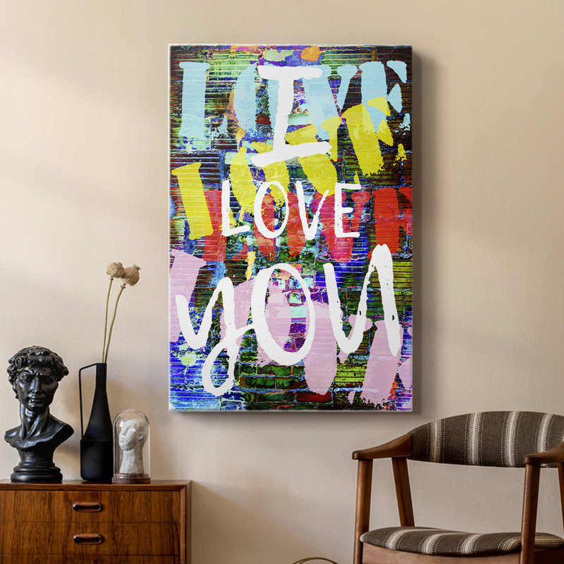 Graffiti Love II - galerie sur mesure Cavas, H 48 po x l 32 po
