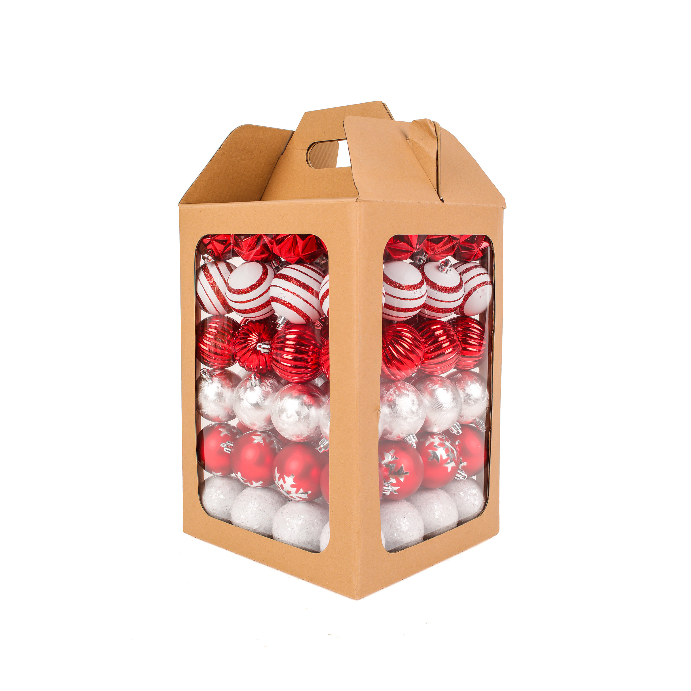 The Holiday Aisle® Set Of 96 Shatterproof Plastic Christmas Ball