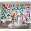 Murale pelez et collez de qualité supérieure - motif botanique coloré-402895140