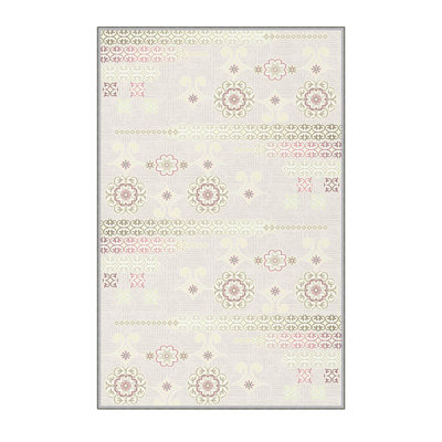 Premium Hall Carpet, 2.6 x 6.6 Feet, 100% Polyester, 0.3 in Pile Height | Antibacterial, Non-Slip Underside, Machine Washable | 3D Digital Print Design, Durable & Stylish for Entryways, Living Rooms & More