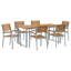 7 Piece Garden Dining Set Metal-1335245474