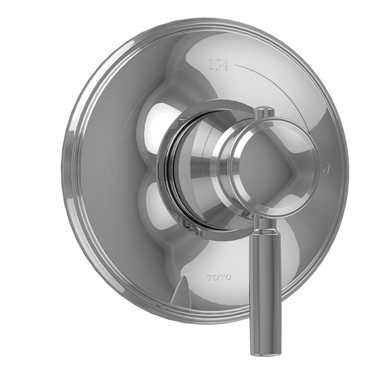 Garniture de robinet mélangeur thermostatique TOTO® Keane ™, chrome poli, Chrome poli