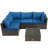 Rattan Sectional Seating Group with Cushions-232317167