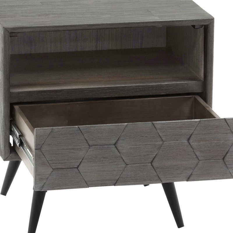 Jailey 16'' W Solid Wood Nightstand