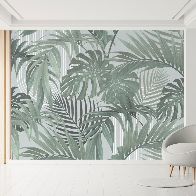 Bordure florale pelez et collez, L 120 po x l 144 po