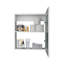 Armoire à pharmacie avec porte-miroir 20,5 po de hauteur avec deux tablettes intérieures pour la salle de bain, la cuisine et le vestibule Luma-884260291