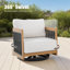Fauteuil club pivotant avec coussins Sereno-581061319
