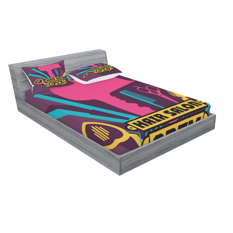 Microfiber Sheet Set, Queen Sheet Set with Fitted Sheet