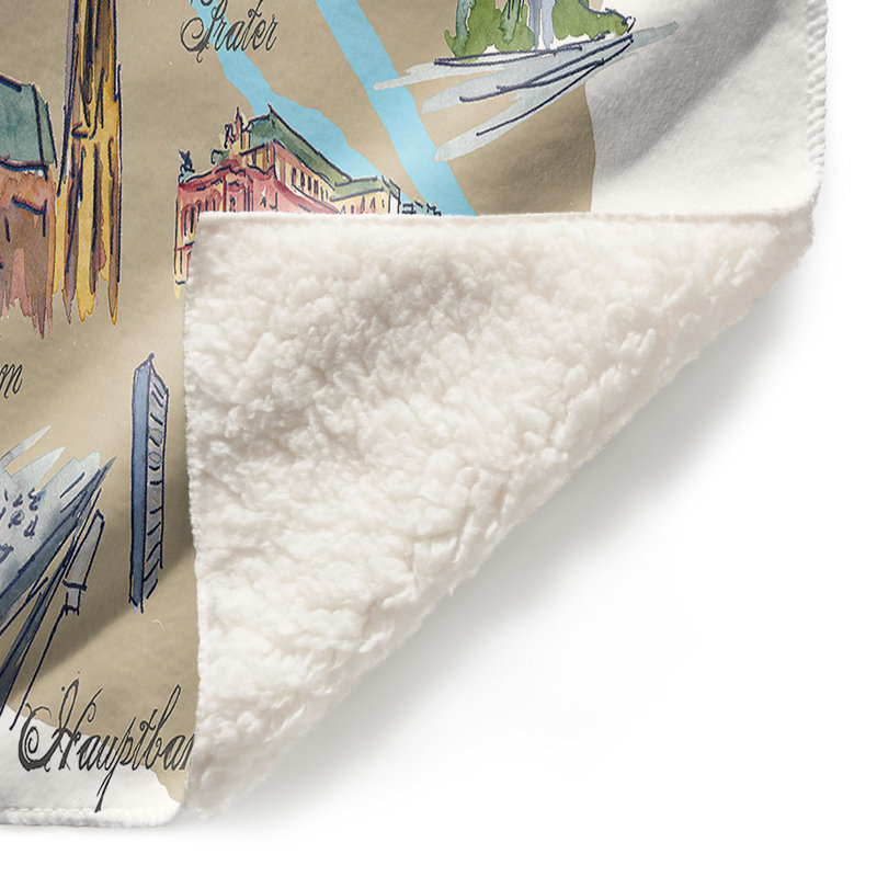 Couverture de vienne de tourisme , 51 po x 60 po