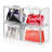 6-Piece Acrylic Display Case for Purse and Handbag, Stackable Storage Boxes Organizer