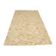Tapis oriental beige moderne en cuir et en similicuir 5X8