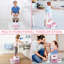2-Step Kids Step Stool with Handles – Non-Slip BPA-Free PP Double Platform for Bathroom, Kitchen, Toilet Training – Holds 150 kg, Easy-Clean – Pink