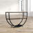 Austyn Blakes Rustic Industrial Style Antique Textured Finish Metal Distressed Wood Console Table