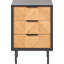 Aneliya 45cm W Metal Bedside Table