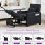 Fauteuil convertible en similicuir convertible 3-en-1 avec futon convertible et USB-2042435638