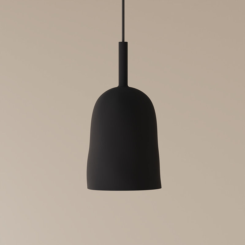 Vessel Pendant Light, 18" H x 14.5" W x 9" D, Black, Carbon
