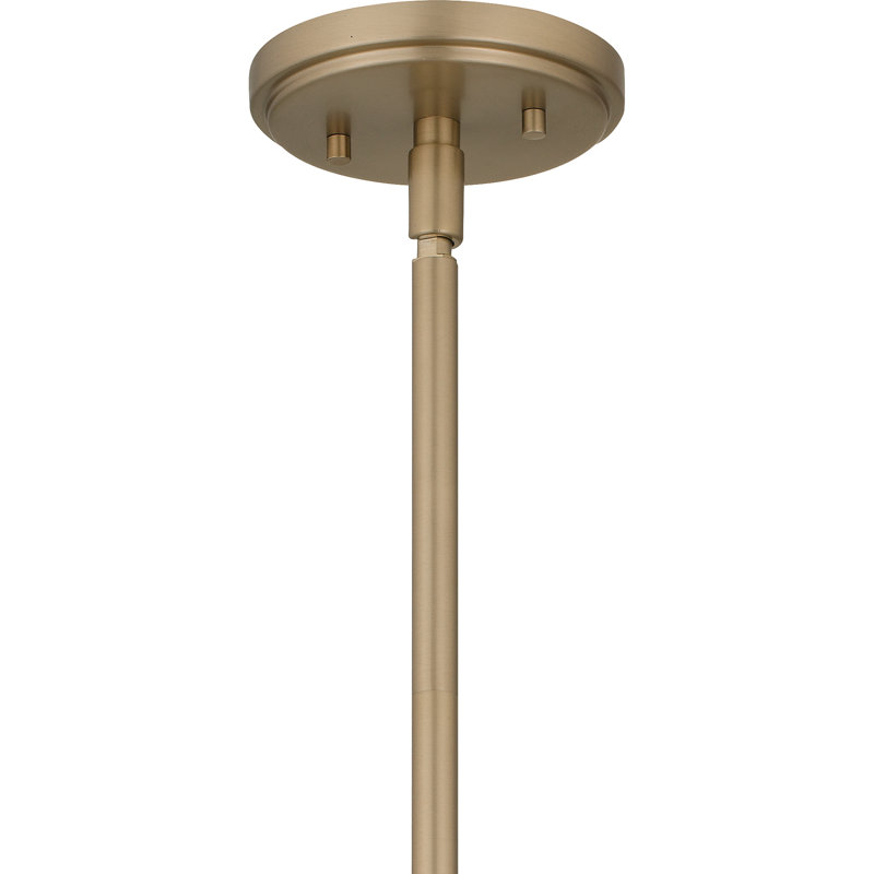 Luminaire suspendu géométrique 4 lumières Astri, Bronze doré