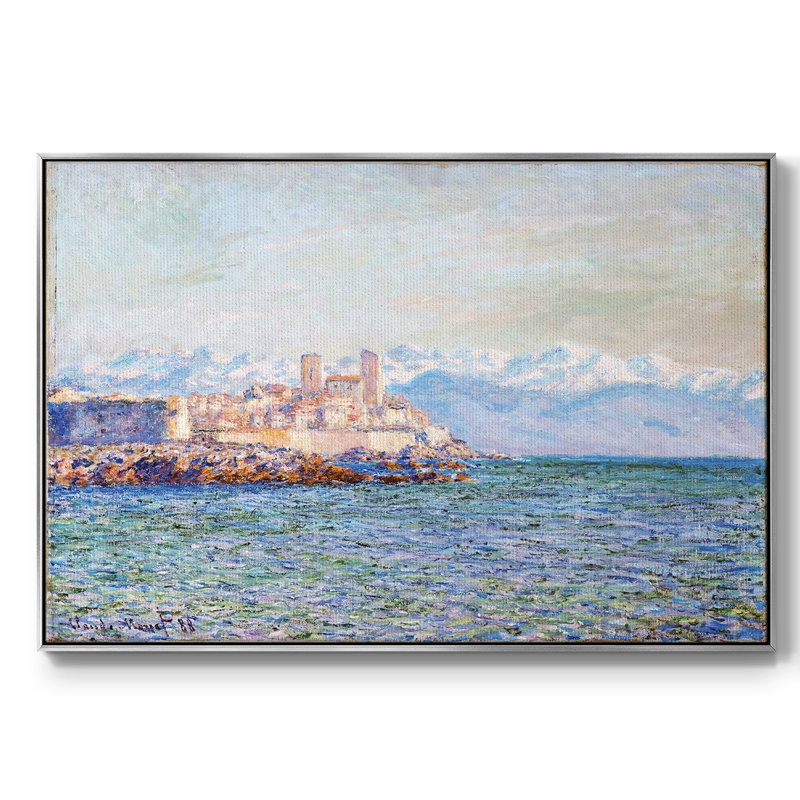 Le vieux fort d'Antibes, 1888, H 25 po x l 37 po x P 2 po, Argent