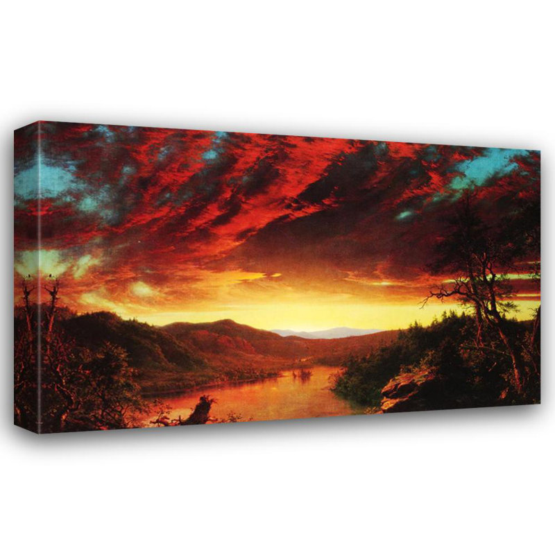 Crépuscule dans le désert, H 11 po x l 18 po
