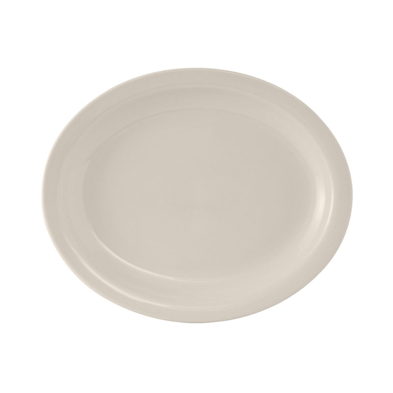 Tuxton Nevada Ceramic Platter, 1" H x 12.5" W x 10.25" D