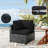 Cartert 14 Pcs Outdoor Cushion Cover Set For 4" Outdoor Cushions Patio Furniture Cushion Covers, Covers Only-138982308
