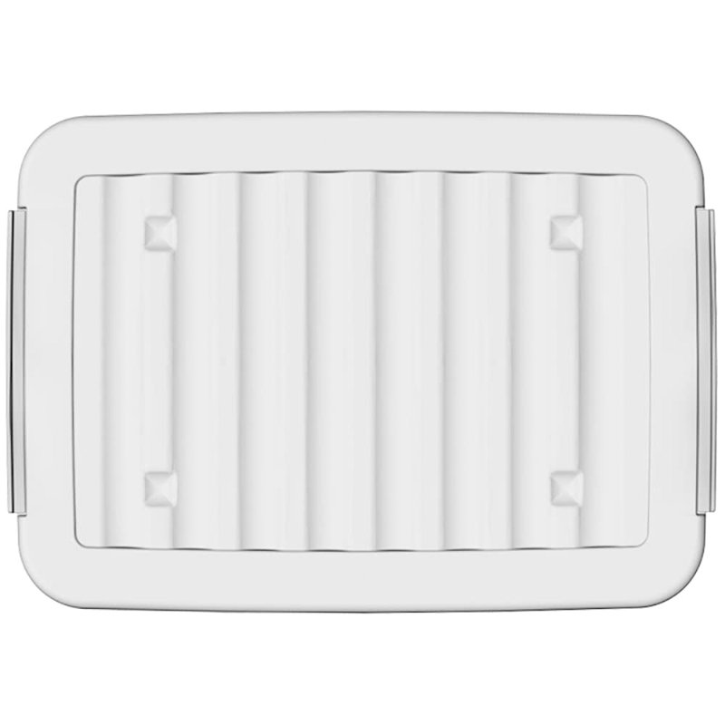 Rebrilliant Plastic Decorative Bin, 80, Grey