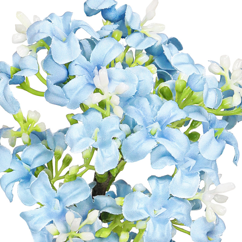 Tige de fleur de lilas artificielle, Bleu