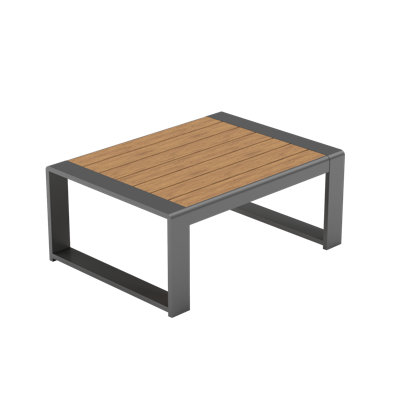 37" W Rectangular Aluminum Outdoor Coffee Table