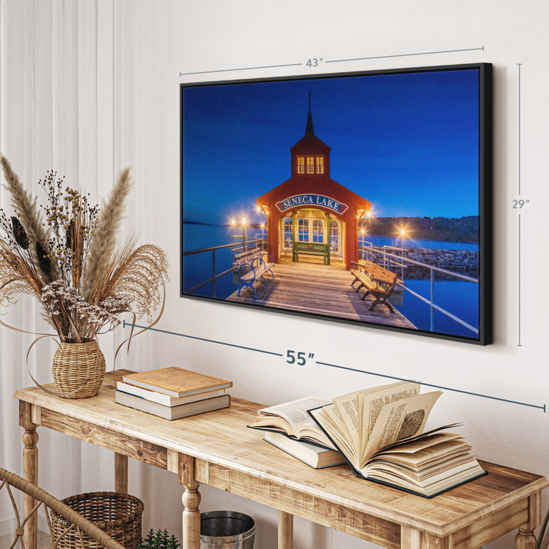 Nautique «Seneca Lake Pier Art mural», H 29 po x l 43 po