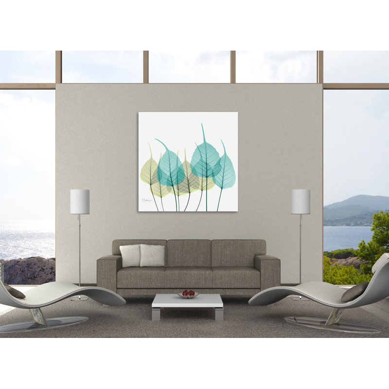 «Manigault» Bodhi Tree Leaf X-Ray par Kiranjit, reproduction de photo, Toile, H 18 po x l 18 po x P 1,5 po