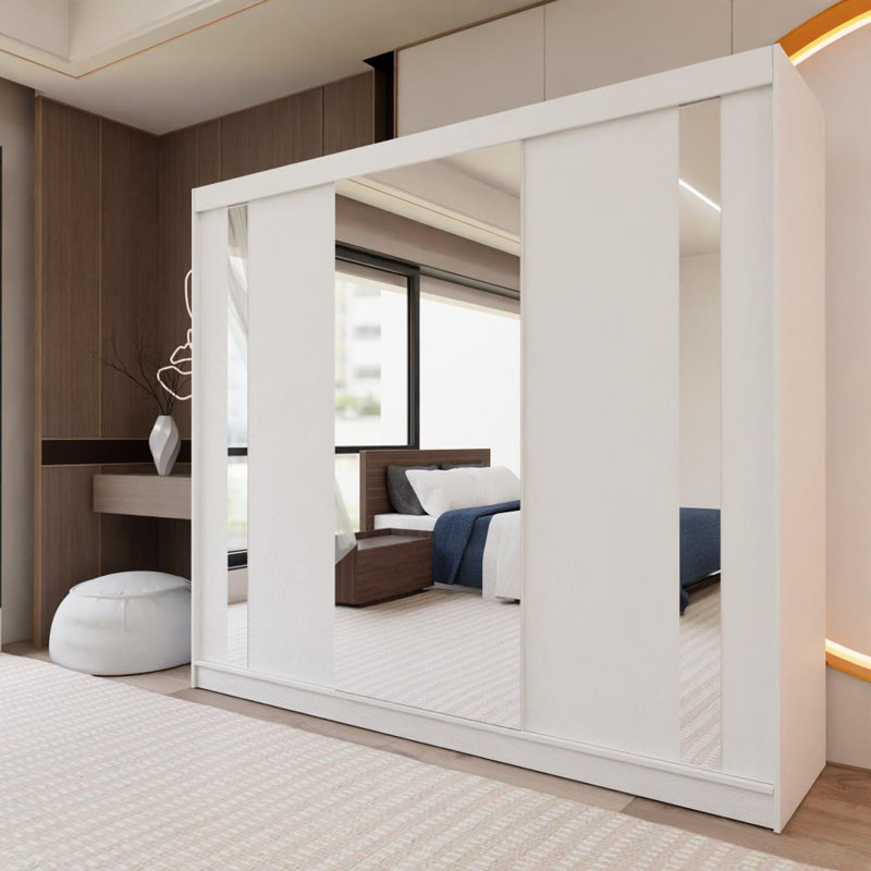 Dealie 3 Door Sliding Wardrobe, White