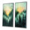 Rainbow In The Misty Forest I - Collection d'art sur toile 2 panneaux