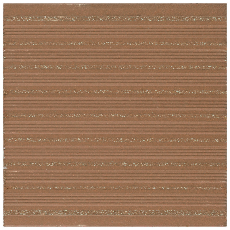 Quarry 6" x 6" Ceramic Bullnose Tile Trim in Flame Brown