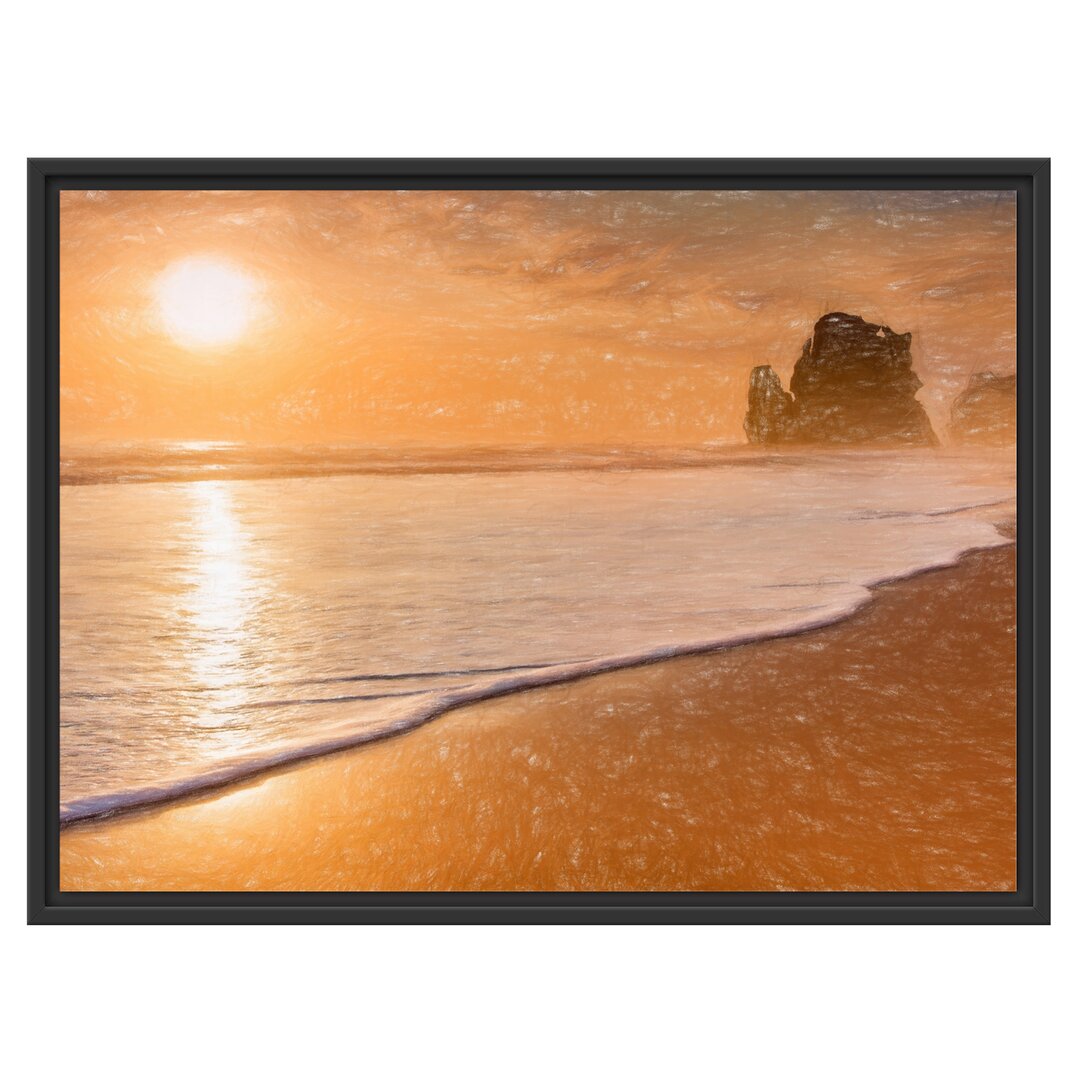 Gerahmtes Poster Ocean Sunset