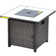 Wicker/Rattan 30" Fire Pit Table With Lid