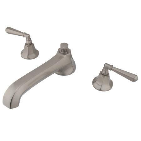 Metropolitan Double Handle Deck Mounted Roman Tub Faucet