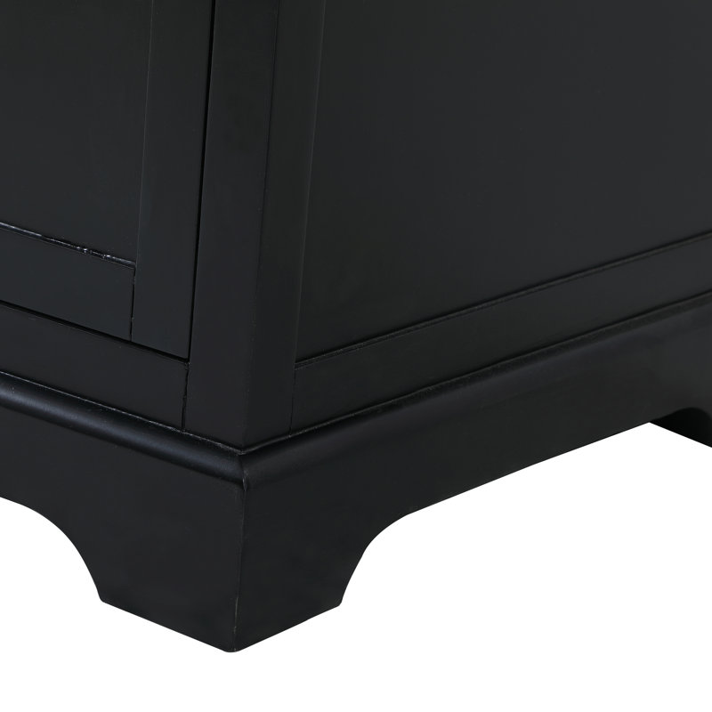 Meuble-lavabo double 72 po Pardue, Noir, noir, noir, noir