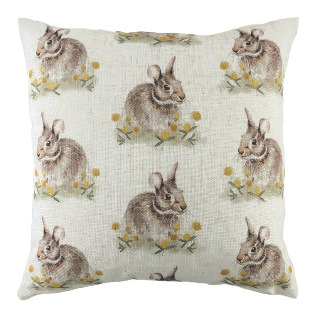 Woodland Hare Cushion with Filling